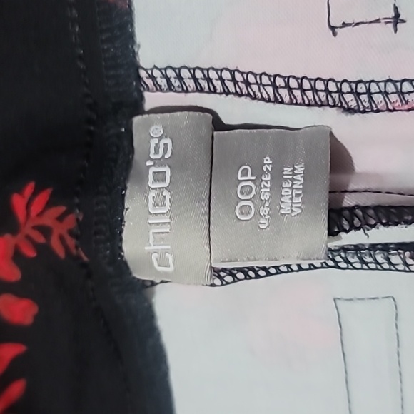 Chico's Floral Pattern Slacks - Picture 3 of 5